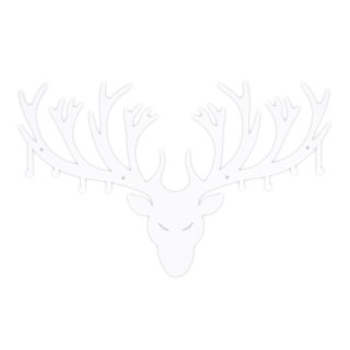 Wieszak ścienny Poroże biały