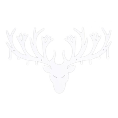 Wieszak ścienny Poroże biały