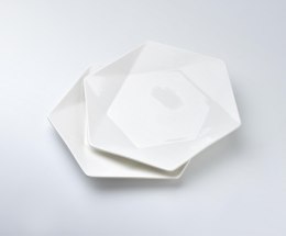 RALPH WHITE Komplet 2 talerzy deserowych 24.5cm x21cm x h2cm