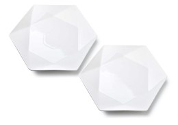 RALPH WHITE Komplet 2 talerzy płaskie 32,5cmx 28.5cm x h3cm