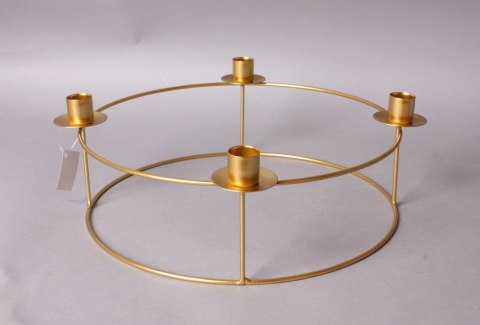 CEDRIC GOLD Świecznik 30cmx h11,5cm
