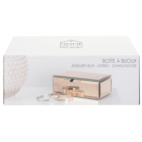 Szkatułka na biżuterię Golden Rose lustrzana