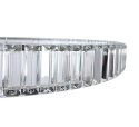Klasyczny Żyrandol SREBRNY RING osadzony pięknymi kryształami K9 Ø60CM 22710 silver