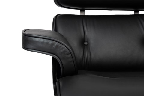 Fotel biurowy LOUNGE GUBERNATOR czarny - heban, skóra naturalna, podstawa czarna Fotel biurowy LOUNGE GUBERNATOR czarny - heban, skóra naturalna, podstawa czarna