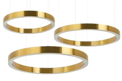 MOOSEE lampa wisząca RING 60 + 80 + 100 złota na jednej podsufitce