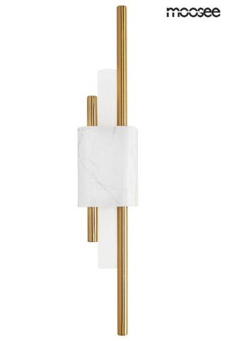 MOOSEE lampa ścienna EVANS biała / złota