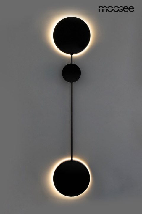 MOOSEE lampa ścienna SHADOW 2 czarna