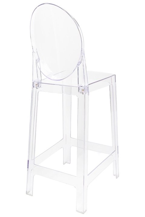 Krzesło barowe VICTORIA 75 cm transparentne
