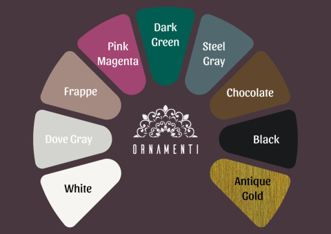 Tryptyk mandala biały