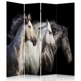 Parawan dwustronny, Trzy konie - 145x170