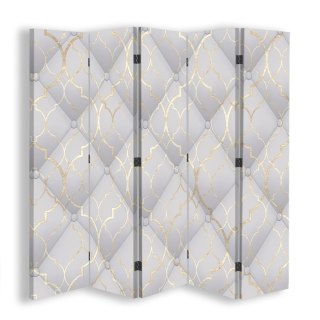 Parawan dwustronny, Marokańska koniczyna w szarości - 180x170