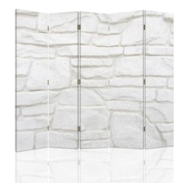 Parawan dwustronny, Ściana z białego piaskowca - 180x170