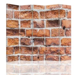 Parawan dwustronny, Ściana z cegieł - 180x170
