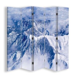 Parawan dwustronny, Śnieżne góry - 180x170