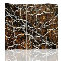 Parawan dwustronny, Wijące się korzenie - abstrakcja - 180x170