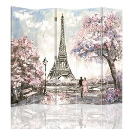 Parawan dwustronny, Wiosna w Paryżu - 180x170