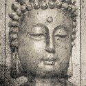 Parawan dwustronny, Wizerunek Buddy w szarościach - 180x170