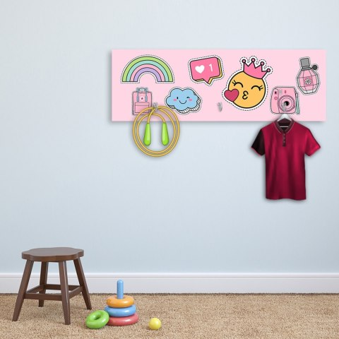 Wieszak, Dziecięcy wzór - 118x40