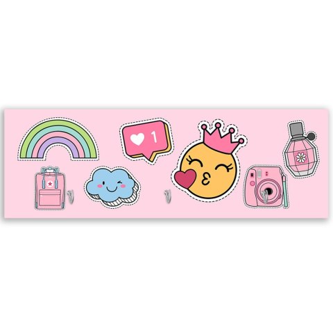 Wieszak, Dziecięcy wzór - 70x25