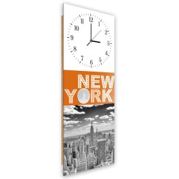 Obraz z zegarem, Miasto Nowy Jork - 40x118
