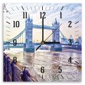 Obraz z zegarem, London Bridge - 40x40