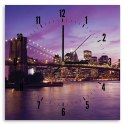 Obraz z zegarem, Nowy Jork o zmierzchu - 40x40