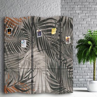 Parawan dwustronny korkowy, Taniec liści - 180x170