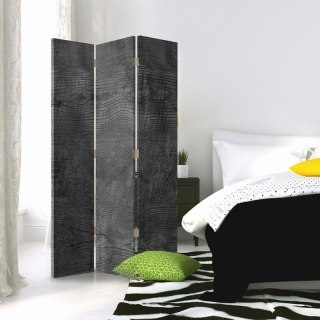 Parawan dwustronny obrotowy, Szare drewno - 110x170