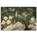 Obraz na płótnie, Orientalny paw zielony - 90x60