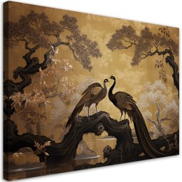Obraz na płótnie, Pawie Drzewo Bonsai - 60x40