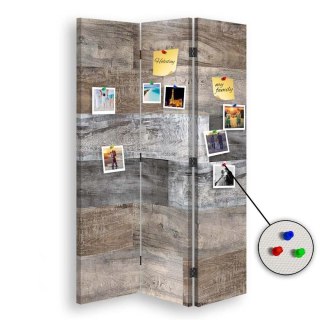 Parawan dwustronny korkowy, Terakota - 110x170