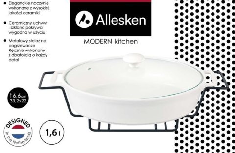 MODERN KITCHEN Naczynie z podgrzewaczem 1,6L 33,2x22xh6,6cm