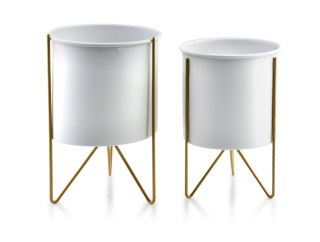 SWEN WHITE&GOLD Kpl. 2 osłonek 18xh26cm/16xh23cm