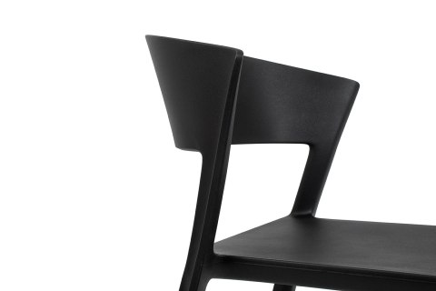 Krzesło JASPER czarne - polipropylen