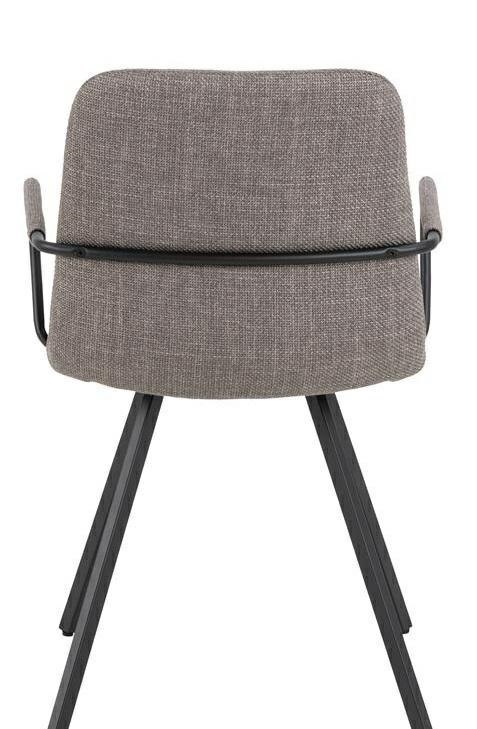 Krzesło z podłokietnikami Selina szary ciemny