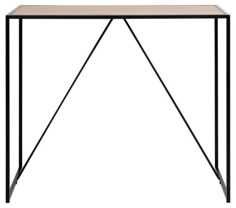 Stół barowy Seaford czarny/dąb