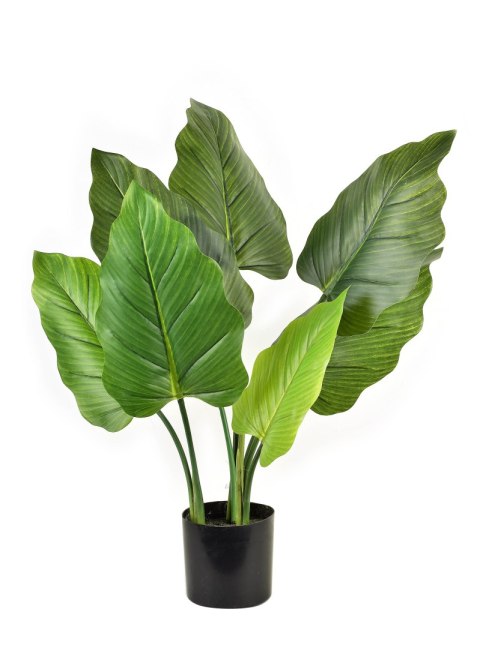 Kwiat sztuczny alocasia w doniczce 65cm