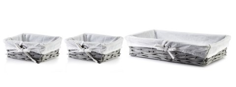 WILL Komplet 3 koszy XL:39x25xh9/2M:19x16xh8cm