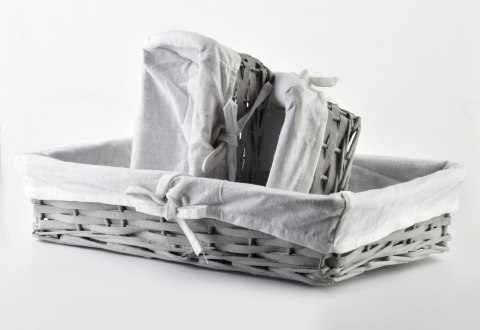 WILL Komplet 3 koszy XL:39x25xh9/2M:19x16xh8cm