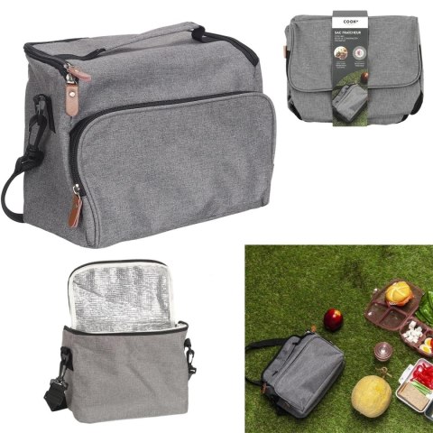 Torba termiczna na lunch Zippi szara