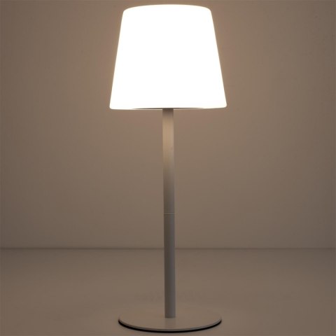 Lampa stołowa USB biała