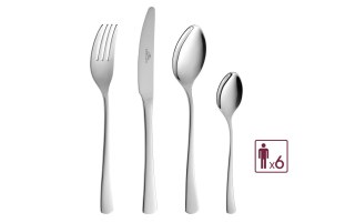 TUNEA Komplet 24szt sztućców w pudełkupołysk 18/10