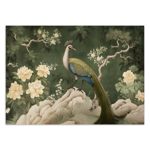 Fototapeta, Orientalny paw zielony - 300x210