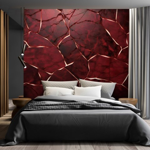 Fototapeta, Czerwona tekstura 3D - 450x315