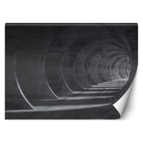 Fototapeta, Tunel szary 3D - 254x184