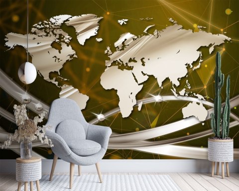 Fototapeta, Mapa świata - 100x70