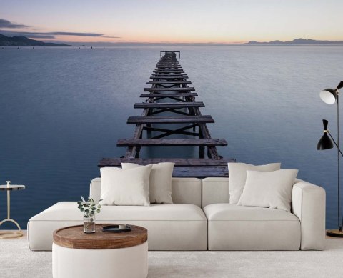 Fototapeta, Jezioro z pomostem - 100x70