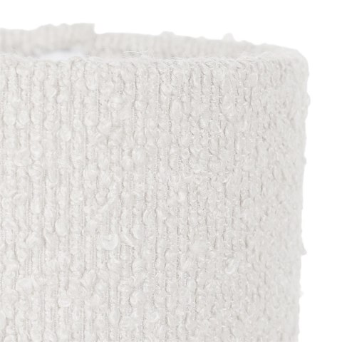 Lampa metalowa z kloszem boucle biała