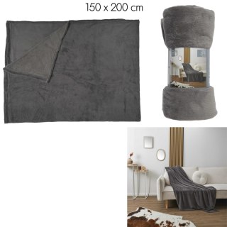 Pled Molleton szary 150x200cm