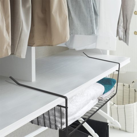 Podwieszany kosz podpółkowy L czarny